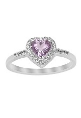 outstanding tiny natural amethyst birthstone ring for babies and kids